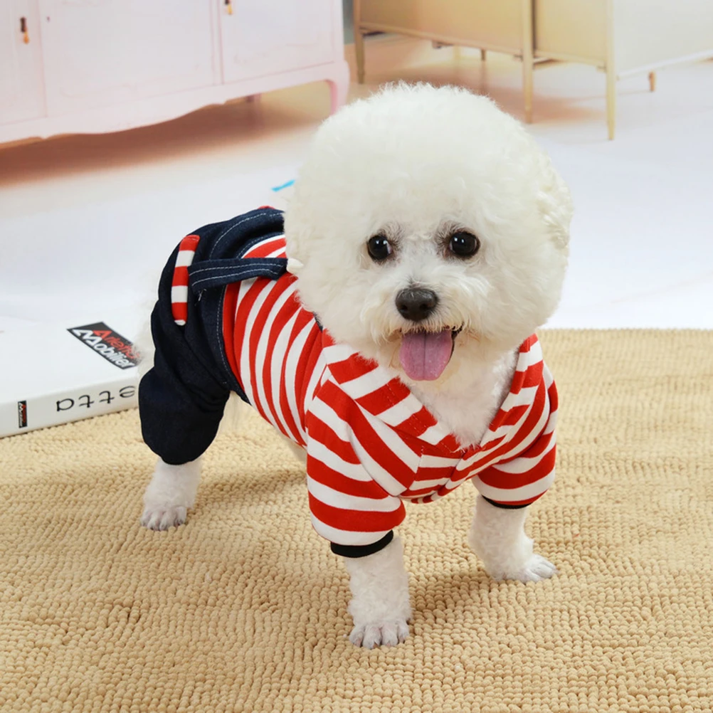 

Dog Suspender Trousers Cotton Pet Clothes Fashion Suspenders Design for Small Dogs Outdoor Walking Jogging Party