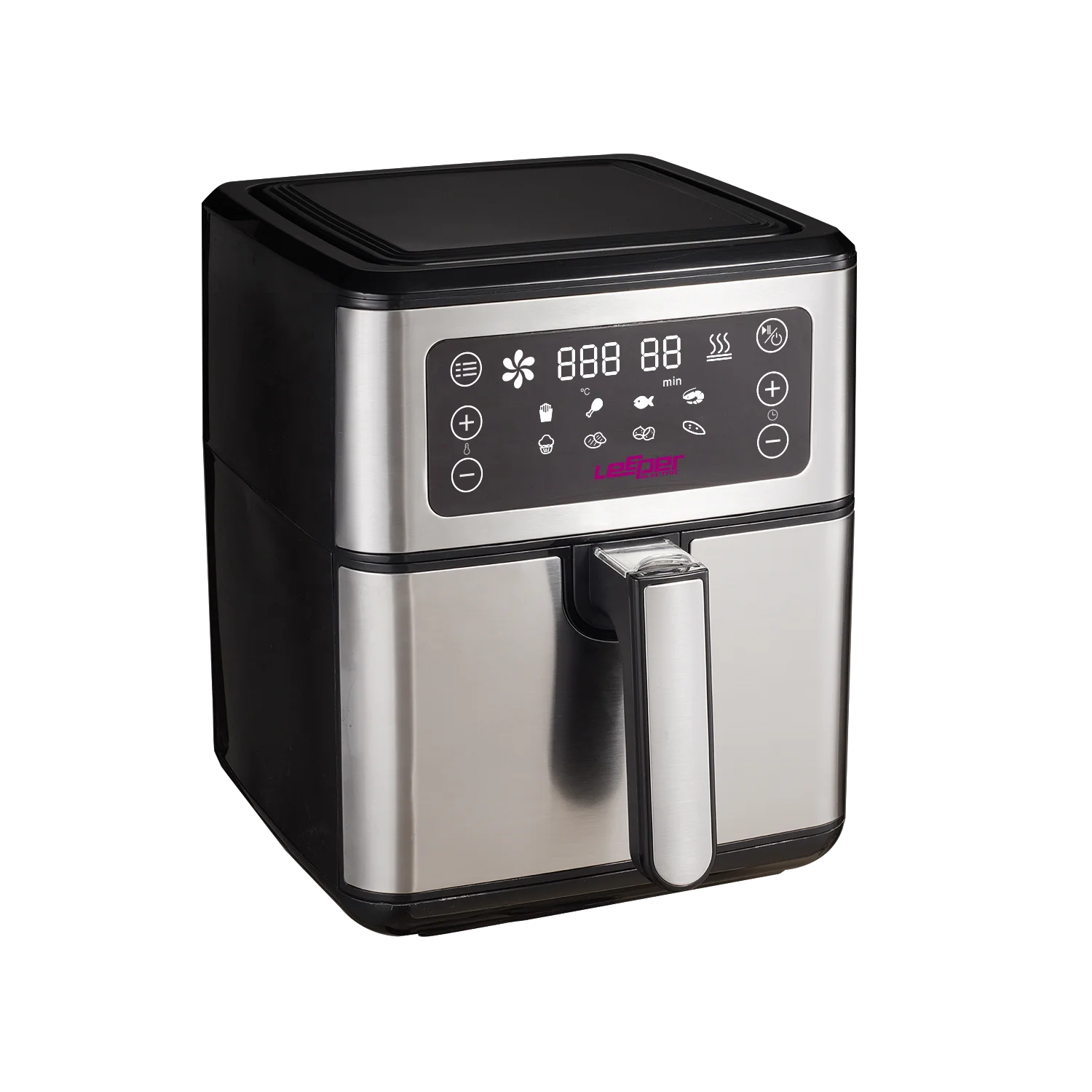 Stainless Steel 7L8L FEP non-stick pot 1700W oilless electric kitchen household smart digital deep fryer fried chicken Air Fryer