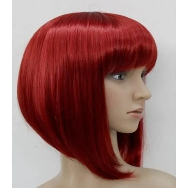 Hivision Center Dot Strawberry Blonde Mix Bla Bob Mushroom Style wig