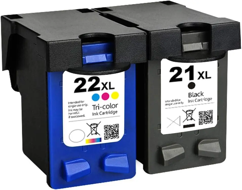 21 22 XL Compatible Ink Cartridge Replacement for HP 21XL 22XL HP21 Deskjet F2180 F2280 F4180 F2200 F380 380 Printer