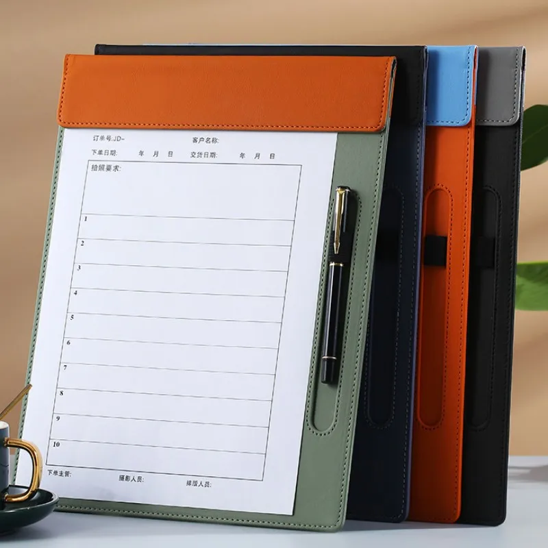 

Multifunctional A4 Conference Folder Business Stationery Folder Leather Contract File FoldersTravel Document Folder