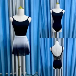 Simple Black Ballet Dance Leotard Adult 2025 New Daily Practice Team Gymnastics Dancing Wear Women High Quality Ballet Leotard