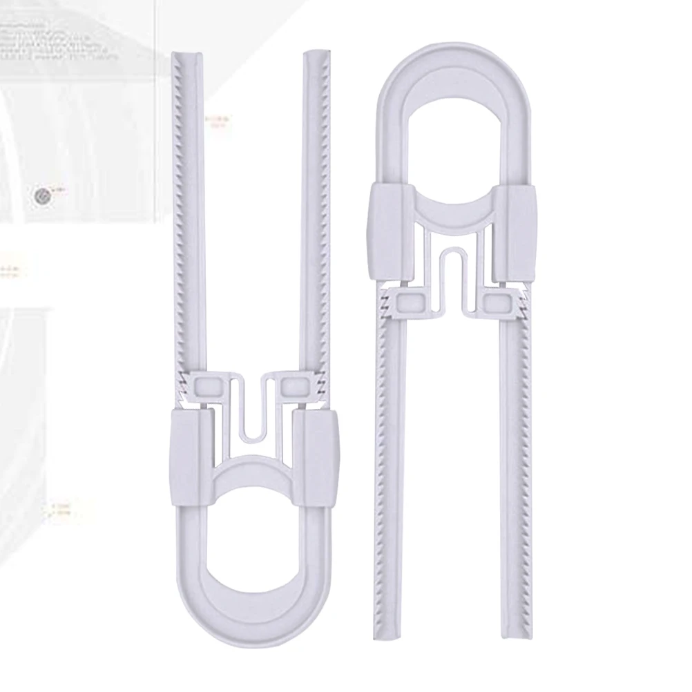 

2 упаковки U-образных замков безопасности премиум-класса из АБС-пластика, гладкая конструкция с двойной кнопкой для шкафов, кухни, ванной комнаты, защелка с защитой от детей