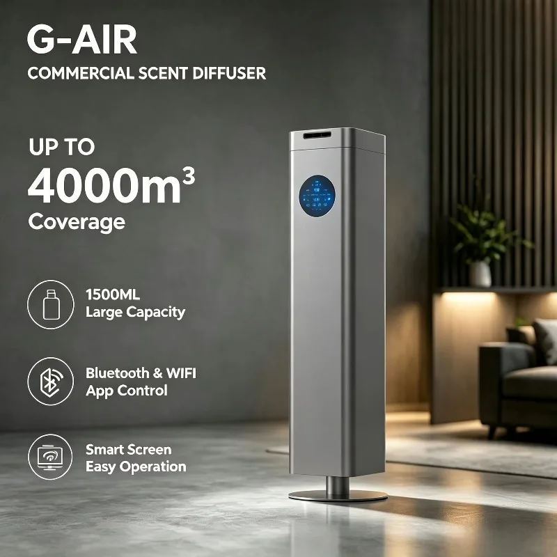 G‑AIR 4000CBM Commercial Smart Electric Scent Diffuser 1.5L Waterless Essential Oil Aroma Fragrance Machine