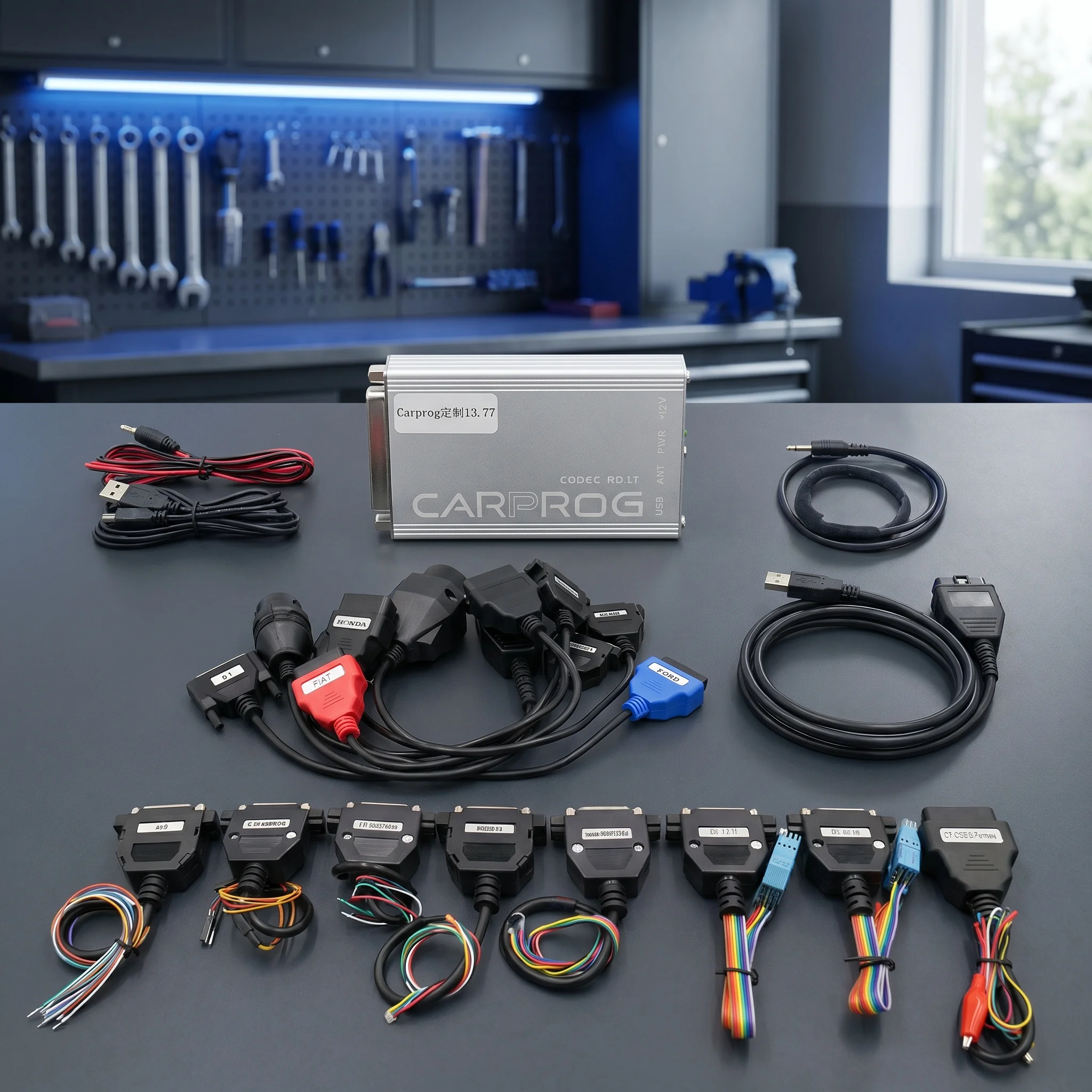 Carprog 13.77 Full Adapters with keygen Car Prog 8.21/V10.93 Iprog Pro IMMO ECU Repair Tool