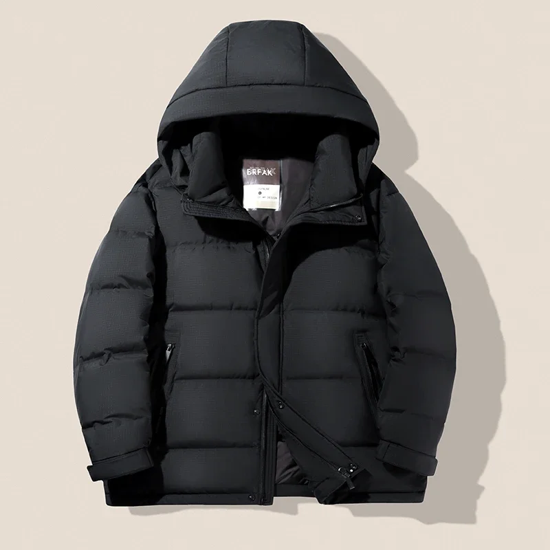 YEAE Hooded Short Down Jacket Duck Male Padding Designer Clothes Men Luxury Lightweight Padded Jackets Winte Men's Cold Coat