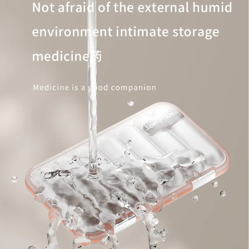 منظم حبوب أسبوعي 3 مرات في اليوم علبة حبوب منع الحمل 21 حجرة محمولة مقاومة للرطوبة حامل فيتامين للأدوية اليومية #5