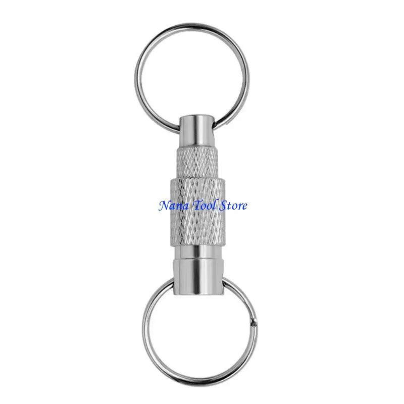 31GJ Detachable Pull Apart Quick Release Keychains Rings Color Random Car Keychains