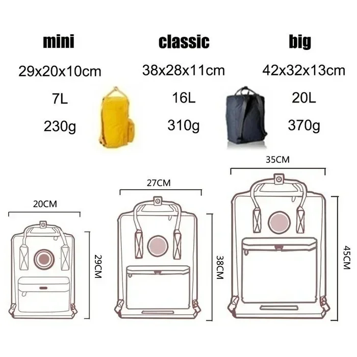 2024 Fashion Classic Backpack Men and Women Waterproof Backpack Children Mini School Bags Student Backpacks