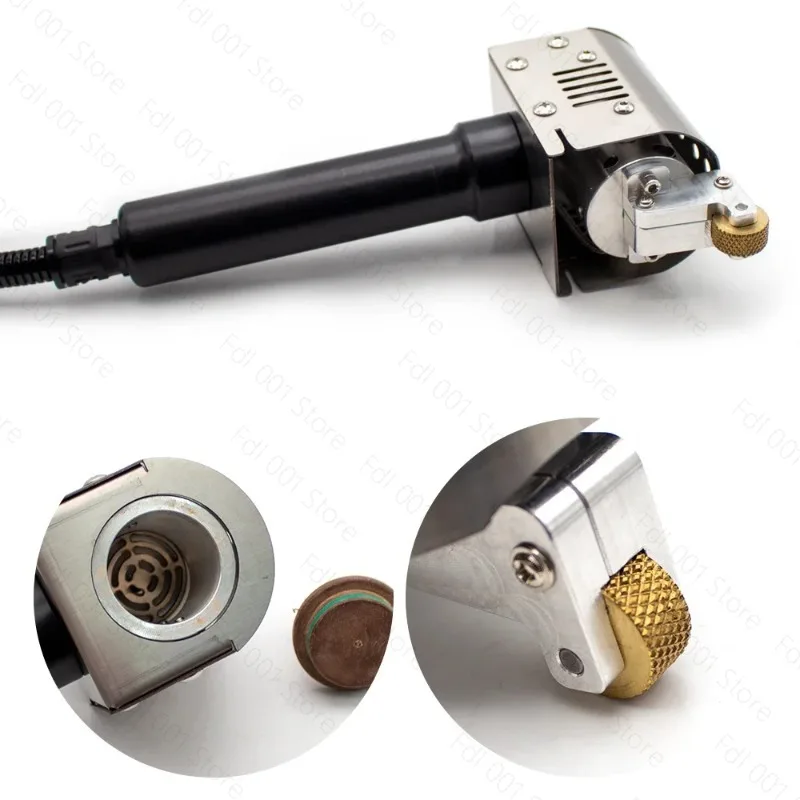 Portable Hand Push Hot Melt Glue Rolling Machine 200W 50ML Digital Temperature Control Leather Bag Gluing Tool
