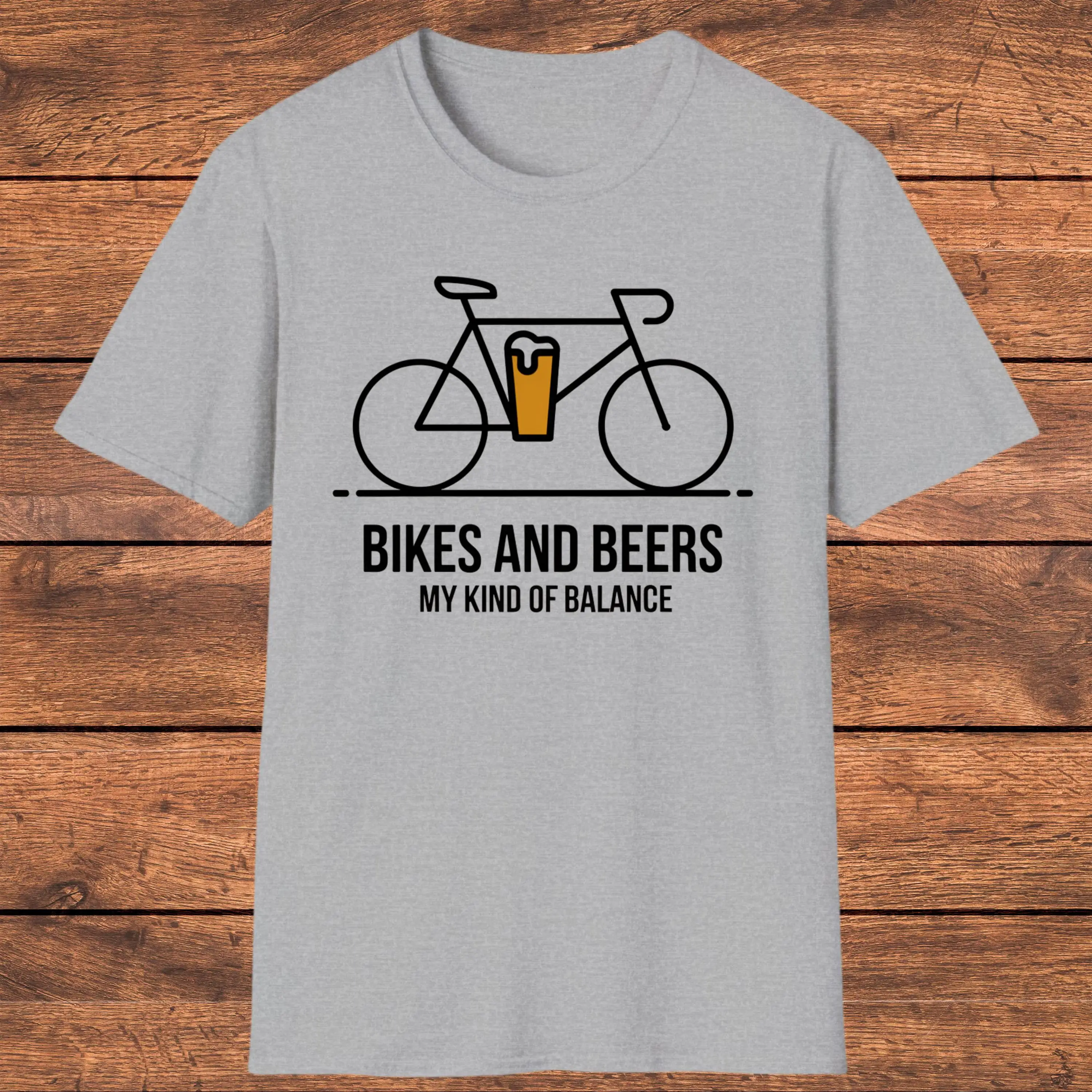 

Bicycle and Beer Graphic Printing Summer Luxury Brand Cotton Men's and Women's T-Shirts Short Sleeves Street Fashion Clothing