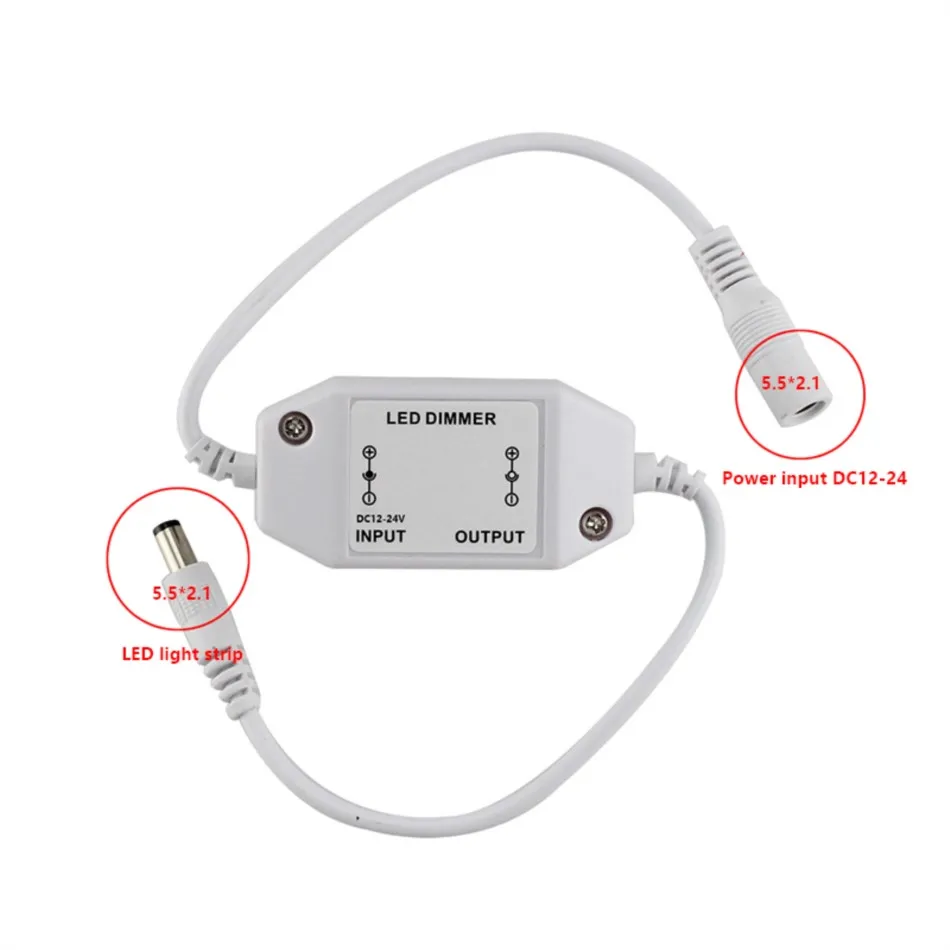 Topuz anahtarı karartıcı kontrol cihazı 6A için başucu masa lambası kabin lambası kolye lamba tavan vantilatörü 12V 24V tek renkli LED ışık şeridi