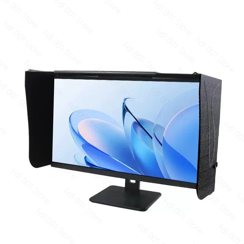Desktop Monitor Sunshade Hood 32/27-inch Adjustable Anti-Spy Dust-Proof Sunshade