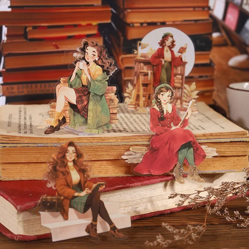 15 Stuks City Scene Karakter Sticker Pack Materiaal Romantisch Leven Benodigdheden Basis Collage Stickers Decoratie Plakboek 148*99Mm