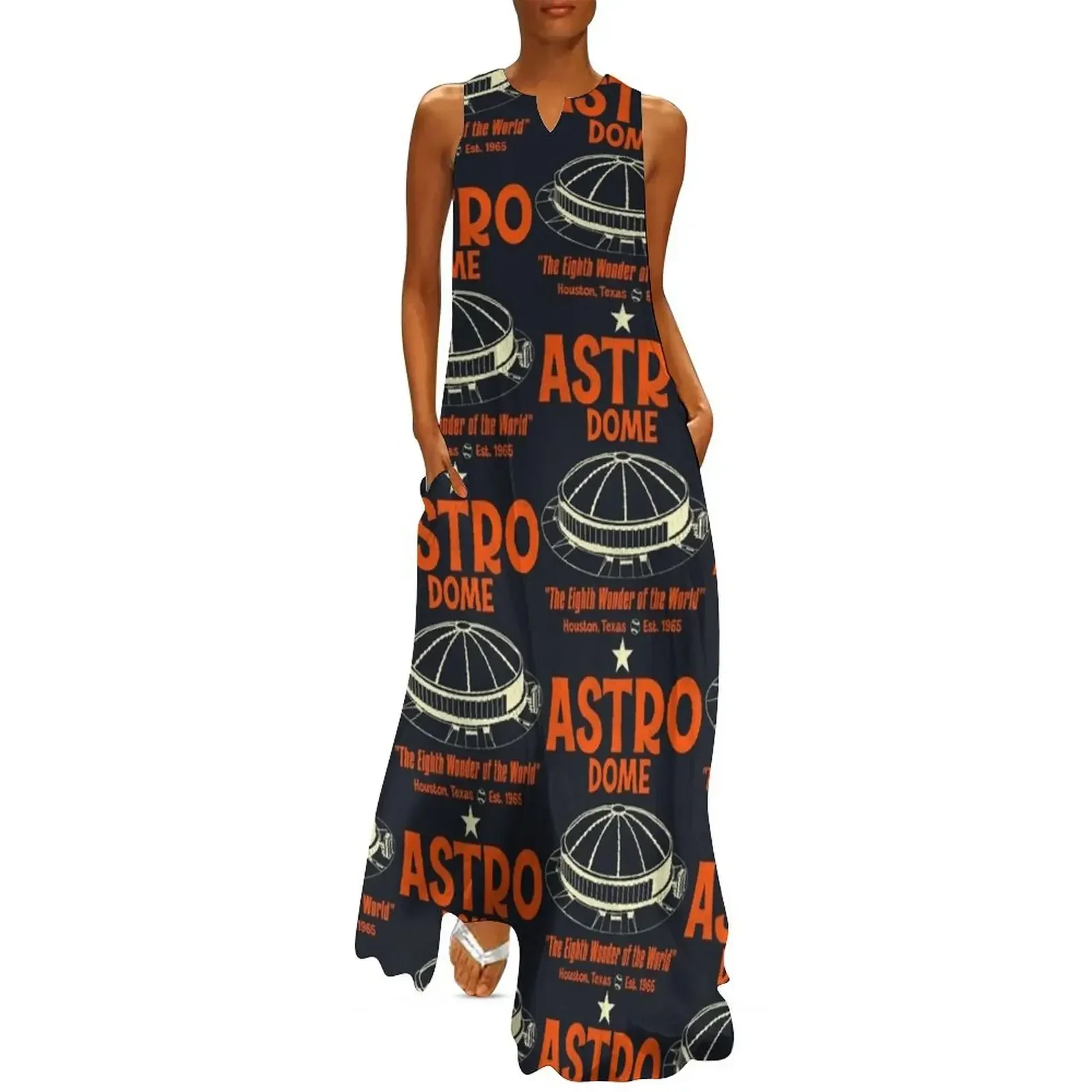 

Astrodome Stadium Long Dress dresses women summer 2025 Dress for girls womans clothing loose women's dress