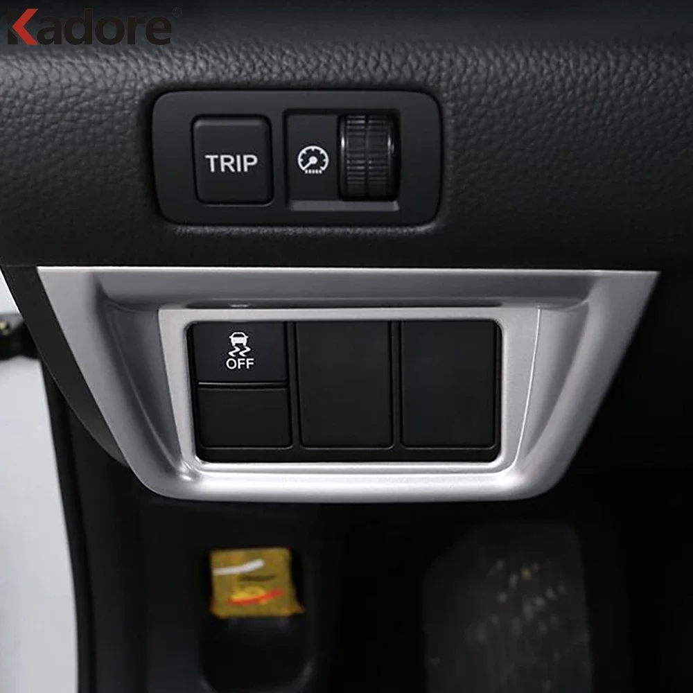 For Honda Accord 2018 2019 2020 Carbon Fiber Car Head Light Lamp Switch Button Panel Cover Trim Interior Mouldings Accessories