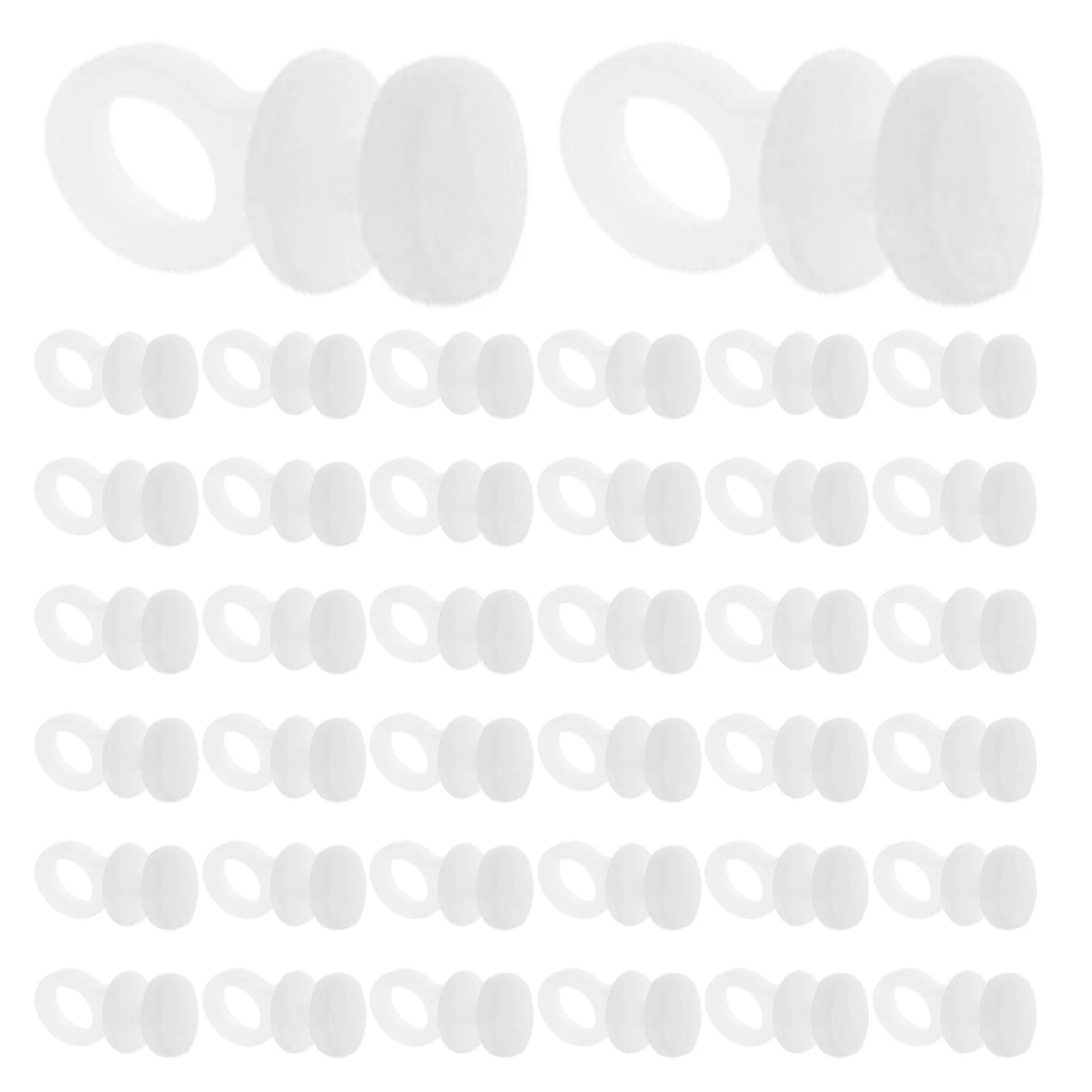 

100Pcs Curtain Track Rollers Curtain Wheels Heavy Duty Sliding Gliders for Home Office Hotel Shower