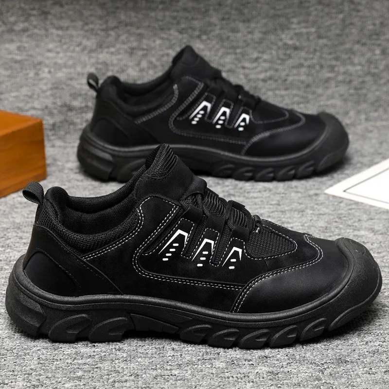 Spring Summer Men's Hiking Sneakers Breathable Platform Climbing Shoes Trendy Non Slip Man Air-cushion Running Shoes Zapatillas