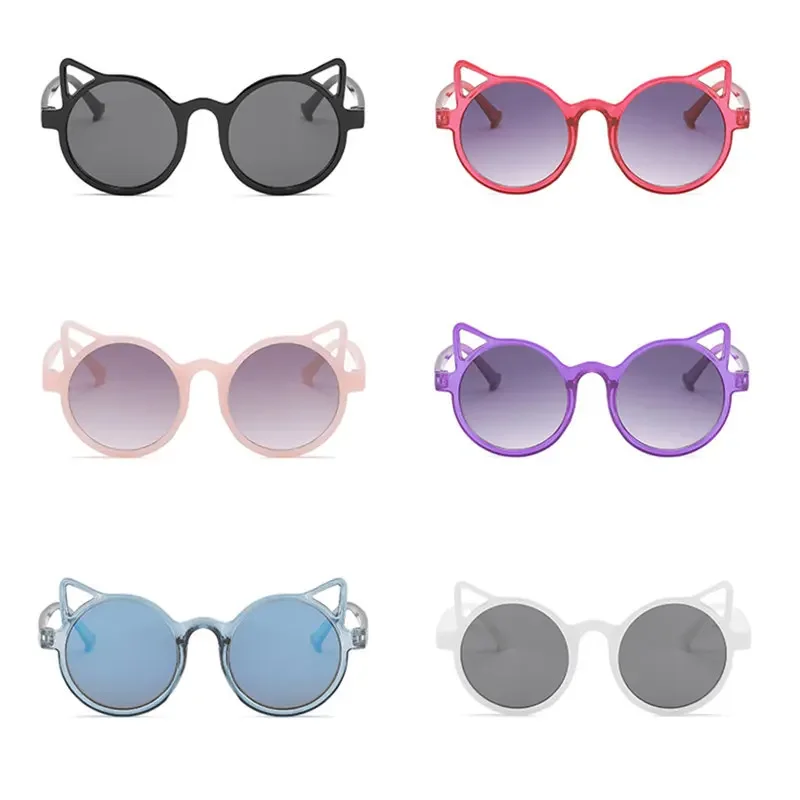 Summer Girls Boys Cute Animal Cartoon Ears Sunglasses Outdoor Sun Protection Children Lovely Vintage Sunglasses Protection Kids