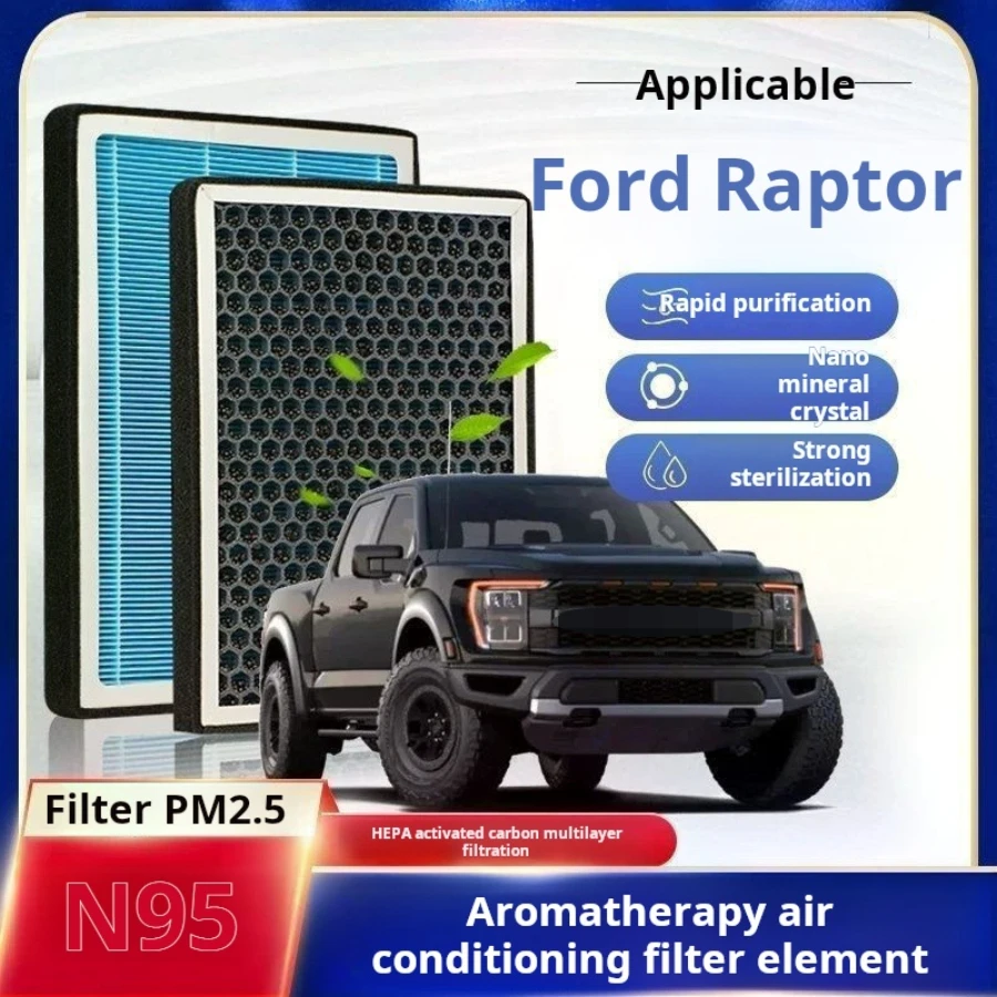 Car Filter Aromatherapy Control Cabin Air Conditioning Filter For Ford Raptor F150 F250 F350 F450 F550 2015 Auto Wearing Parts