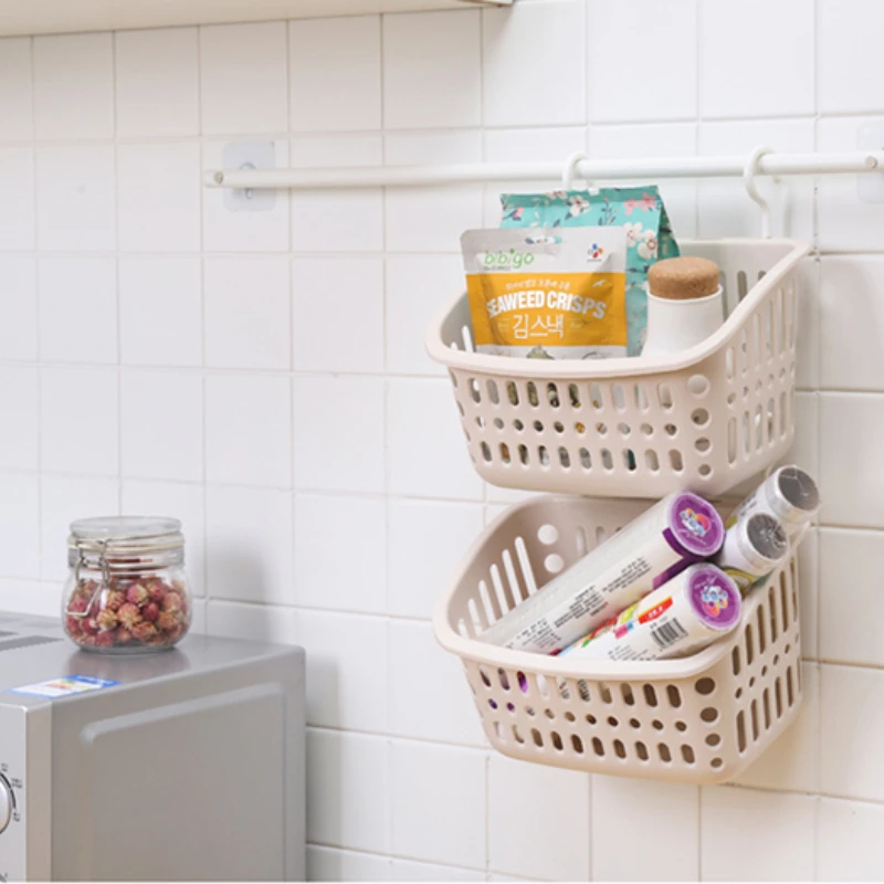 سلة تخزين معلقة متعددة الوظائف للمنزل، سلة معلقة للحمام، سلة استحمام، سلة تخزين للوجبات الخفيفة #6