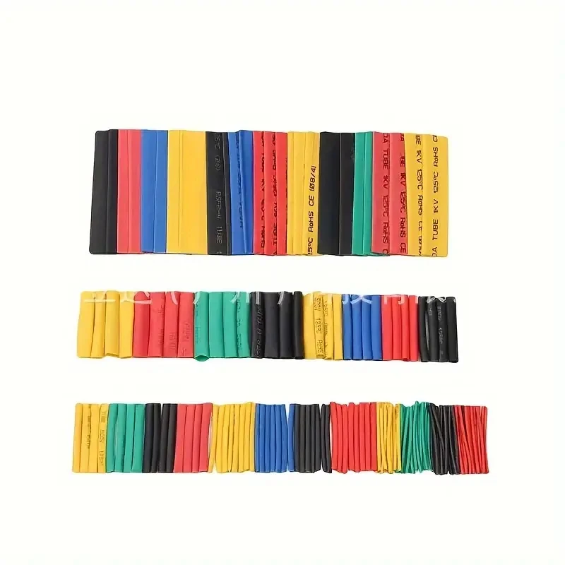 127-625 PCS,Heat Shrinkable Sleeve Tube Wire and Cable Data Cable Protective Cover Electronic DIY Shrink Tube
