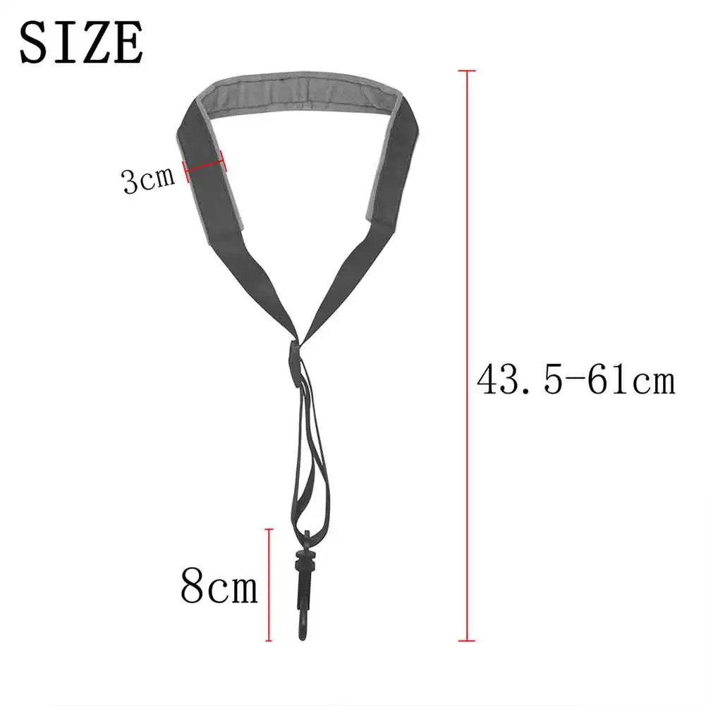 Saxophone Nylon Neck Strap With Hook Adjustable Slider Comfortable Saxophone Neck Strap For Alto Tenor Saxophone Clarinet