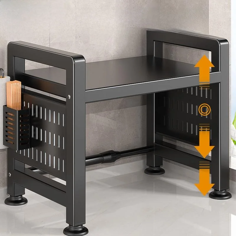 Suporte para Micro-ondas de Cozinha Multi-Funcional, Suporte de Armazenamento para Fogão de Arroz, Prateleira Expansível para...