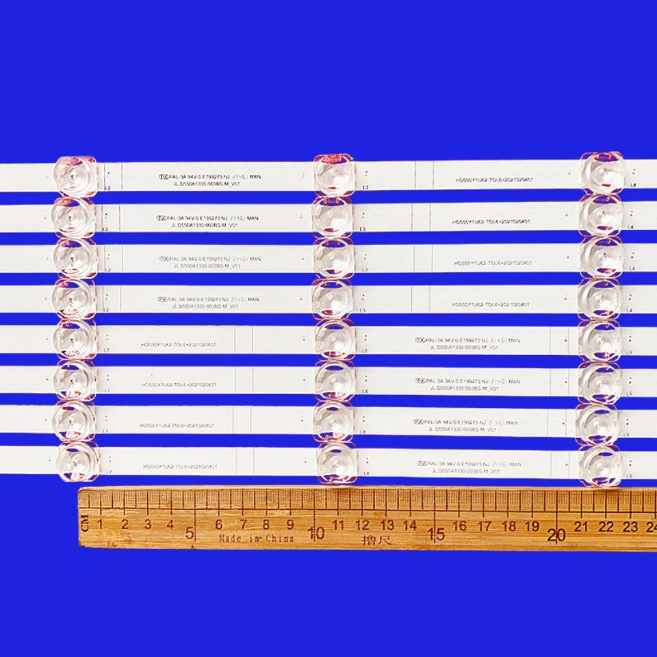 4pcs/set LED backlight strip Bar for Hisense 55A65GV 55A7GV HD550Y1U72-T0L2 HD550Y1U62-TOL6