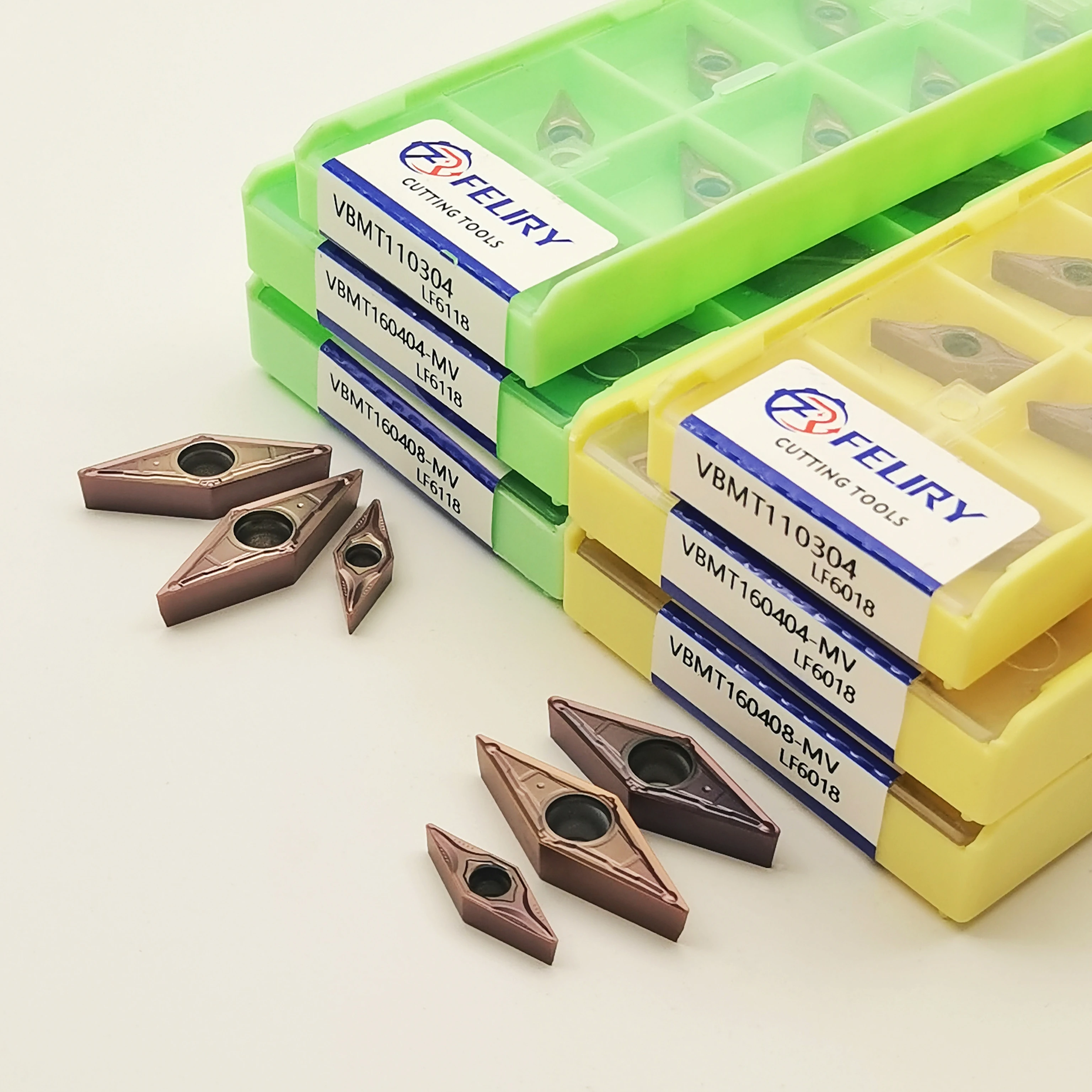 10 قطعة VBMT110304 VBMT160404 VBMT160408 LF6118 6018 أدوات كربيد عالية الجودة مناسبة لمعالجة الفولاذ المقاوم للصدأ VBMT