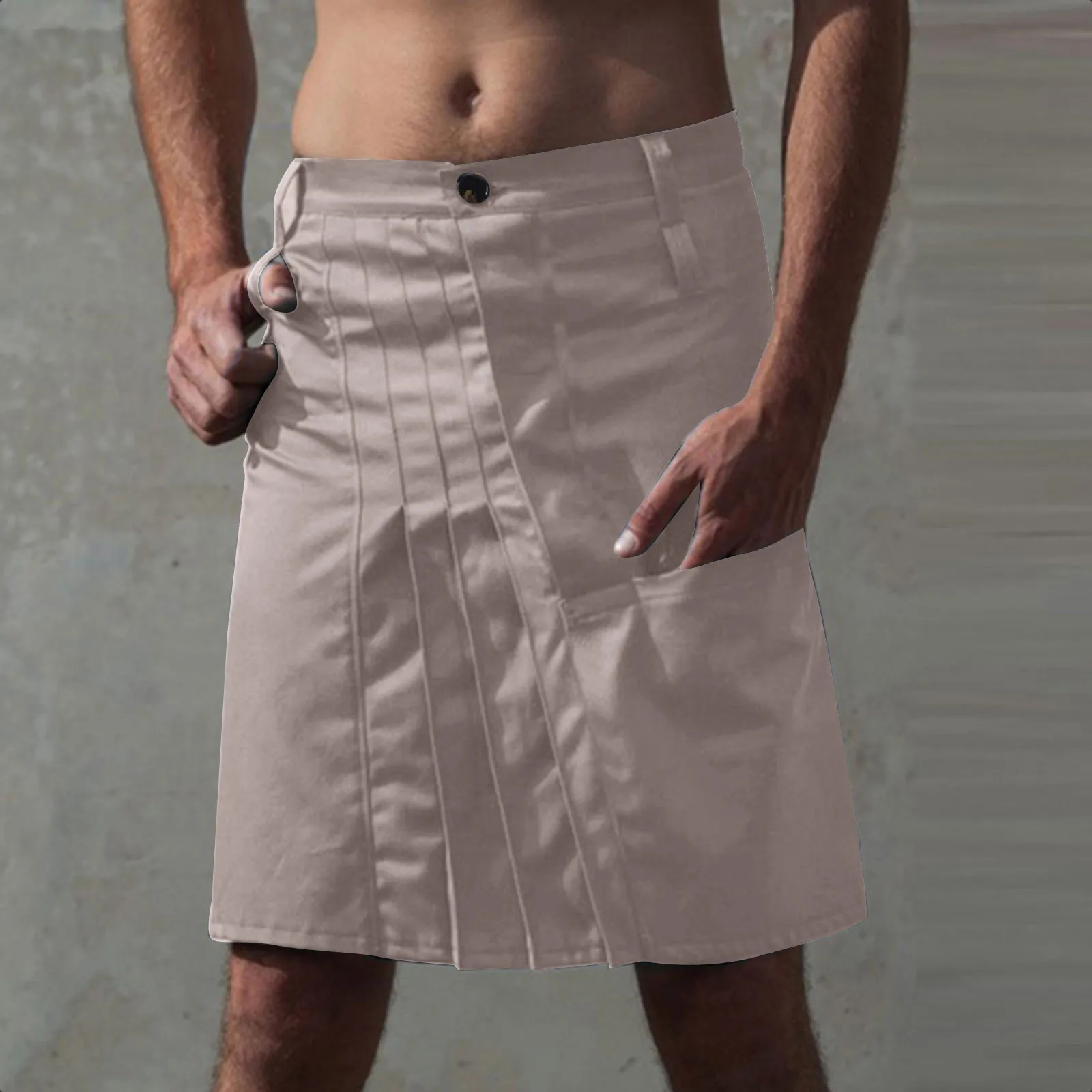 2024 schottische Männer solide klassische Retro traditionelle Tasche sexy mittelalter liche Fracht Persönlichkeit schottische Kilts solide Mode Röcke