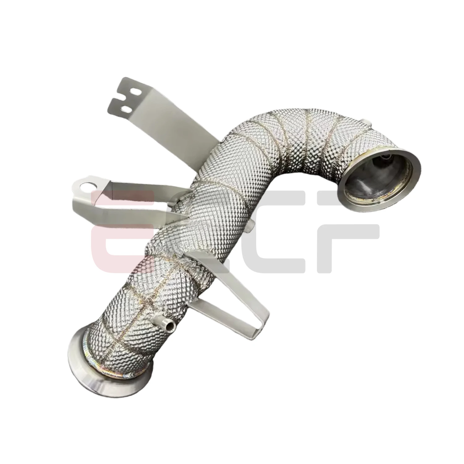 Sporty Downpipe With Heat Shield For Mercedes W177 C118 AMG A45 CLA45 GLA45 2.0T Aggressive Exhaust Sound Plug and Play