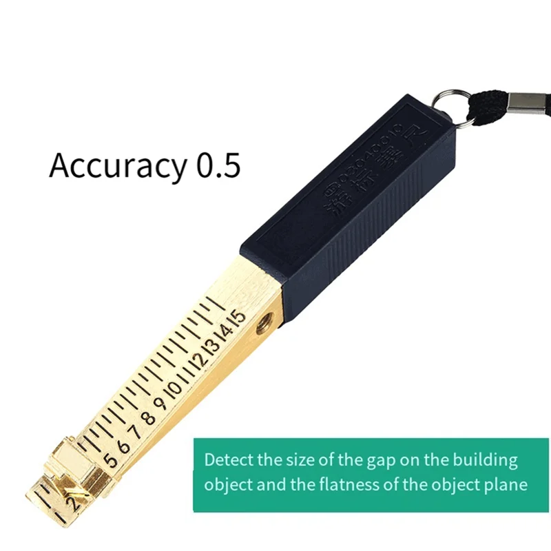 AEE8-Door-Gap Measuring Tool, 1-15Mm Fire Door-Gap Gauge Checker, Feeler Gauges For Engineering Inspection Measurement