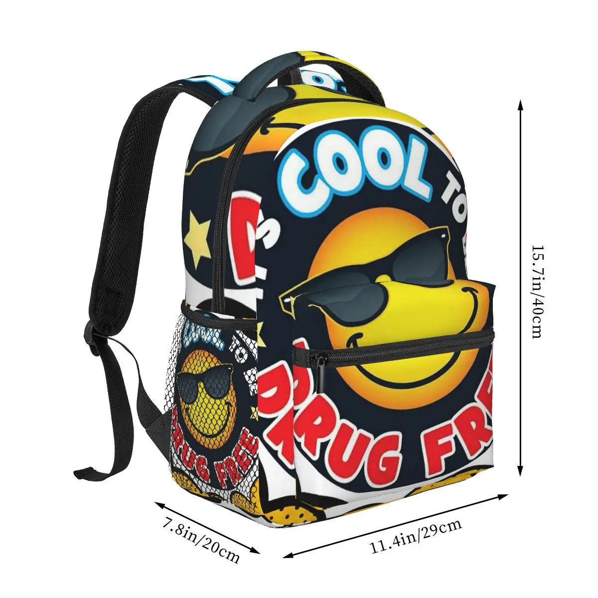 Drug Free Backpacks Boys Girls Bookbag Children School Bags Cartoon Kids Rucksack Shoulder Bag Large Capacity