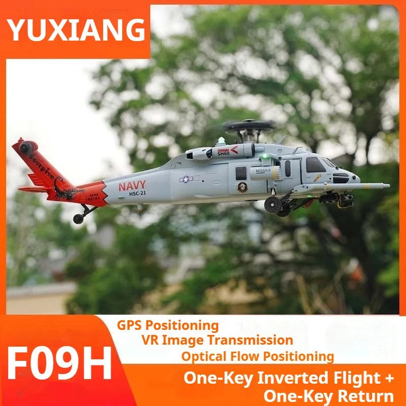 

YUXIANG F09-H RC Самолет Черный Ястреб Вертолет SH-60 Самолет Двойные Бесщеточные Моторы Интеллектуальный Возврат GPS Модель Самолета