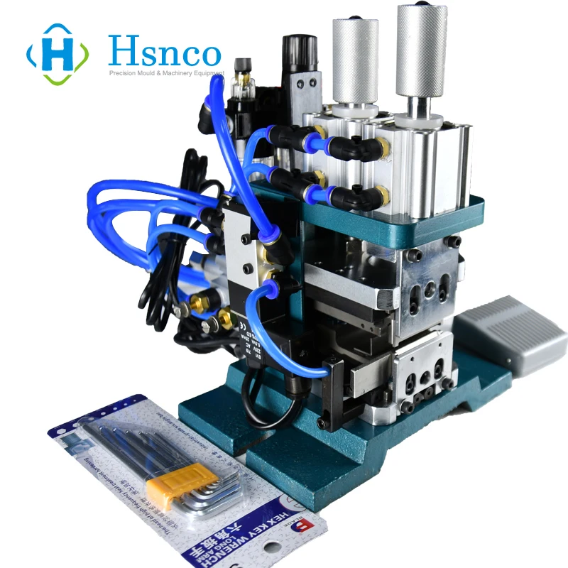 HS-3FN Cable Manufacturing Equipment Manual Pneumatic Peeling Wire Stripping Twisting Machine Wire Twister Tool Stripper