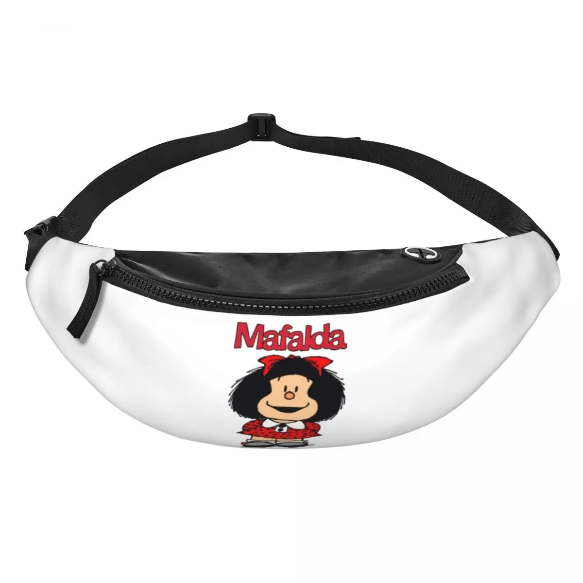 Cute Mafalda marsupio personalizzato argentino Cartoon Quino Comics Crossbody marsupio donna uomo viaggio escursionismo telefono Money Pouch