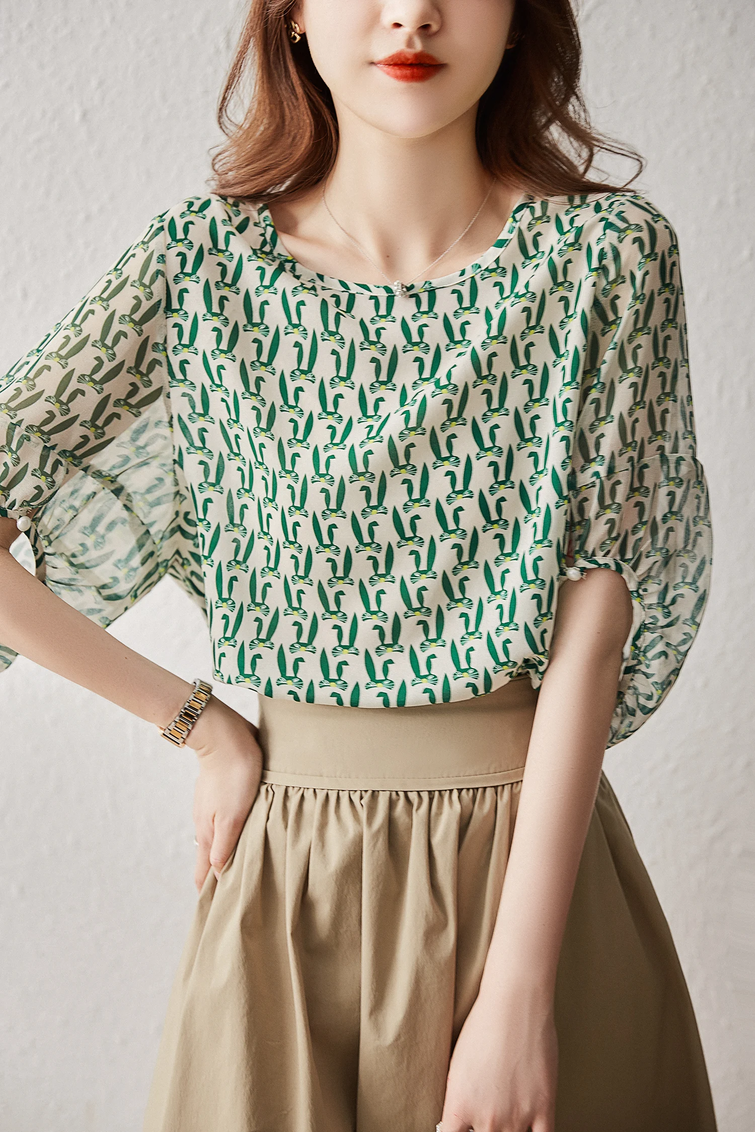 التخسيس الصيف ليتل أرنب رئيس صورة طباعة الحرير فانوس Sve التسمية إزالة قمة صغيرة المرأة تخفيف Sle جولة Ne #2