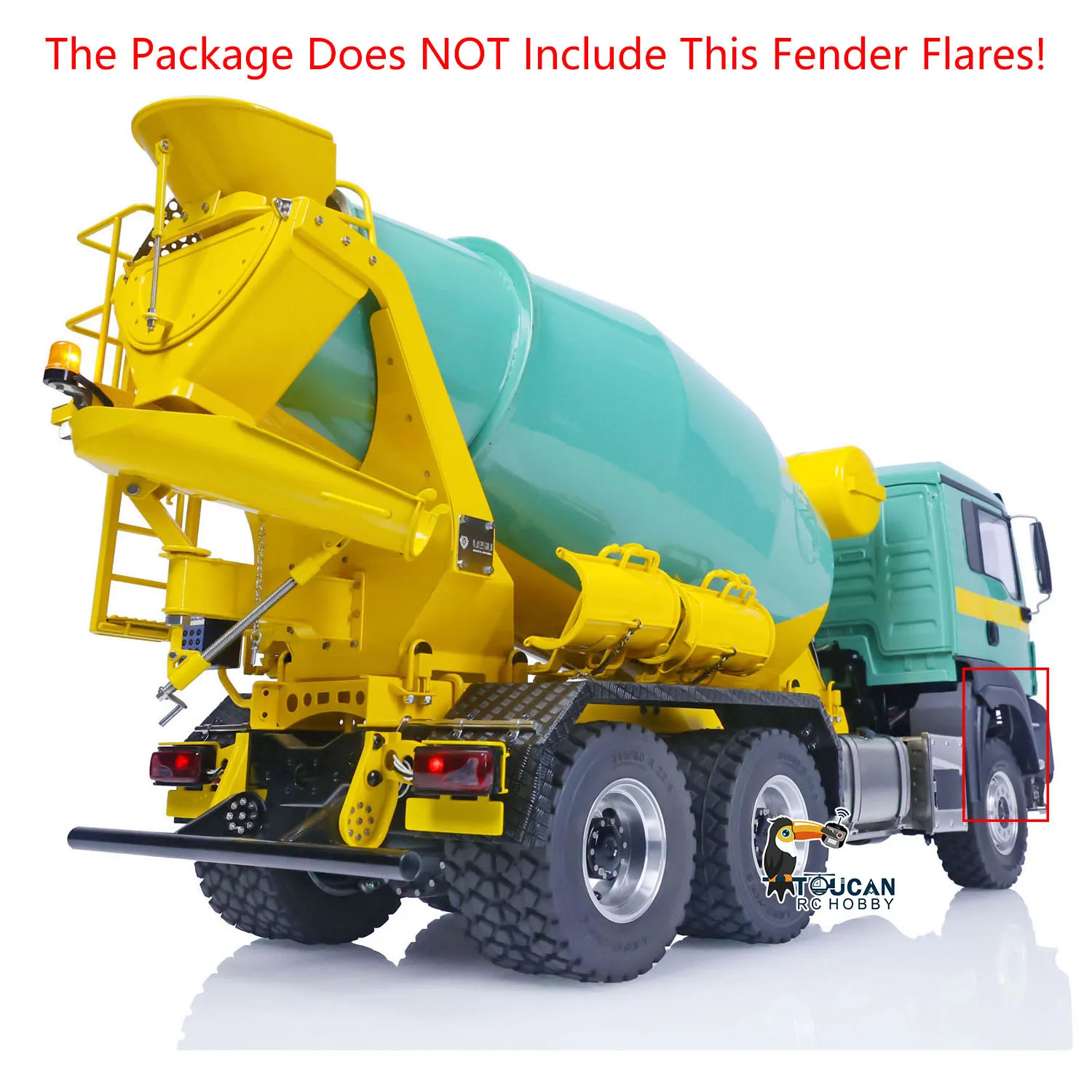 

6x6 Toys LESU Metal RC Mixer Truck 1/14 for Radio Agitating Lorry Concrete Car Truck-mounted Mixer Vehicles TH20595