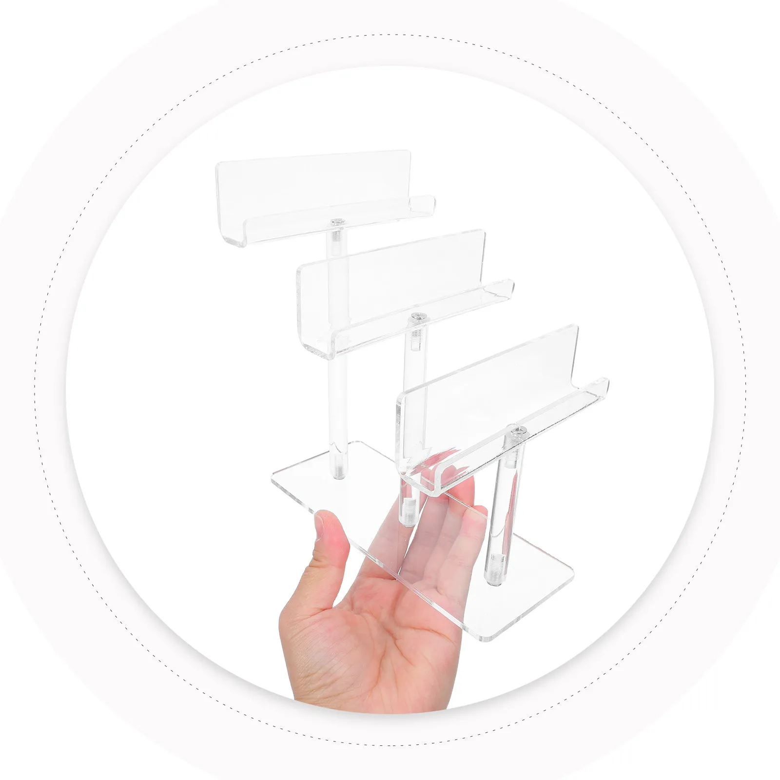 Multi-Tier Acrylic Eyeglasses Display Stand for Retail Stores Optimize Counter Space Organize Spectacles Efficiently Modern