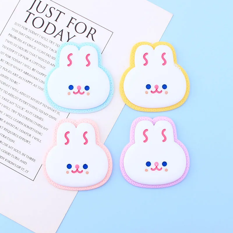 

5Pcs Large Size Rabbit Cookies Resin DIY Cream Glue Shoes Hat Icebox Barrette Mobile Phone Case Scrapbook Flat Back Patch