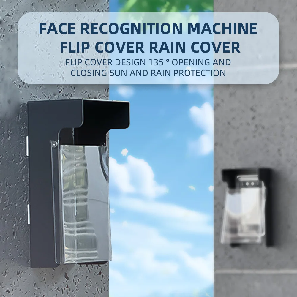 Protective cover for face recognition attendance access control machine, rain cover with strong metal flip design