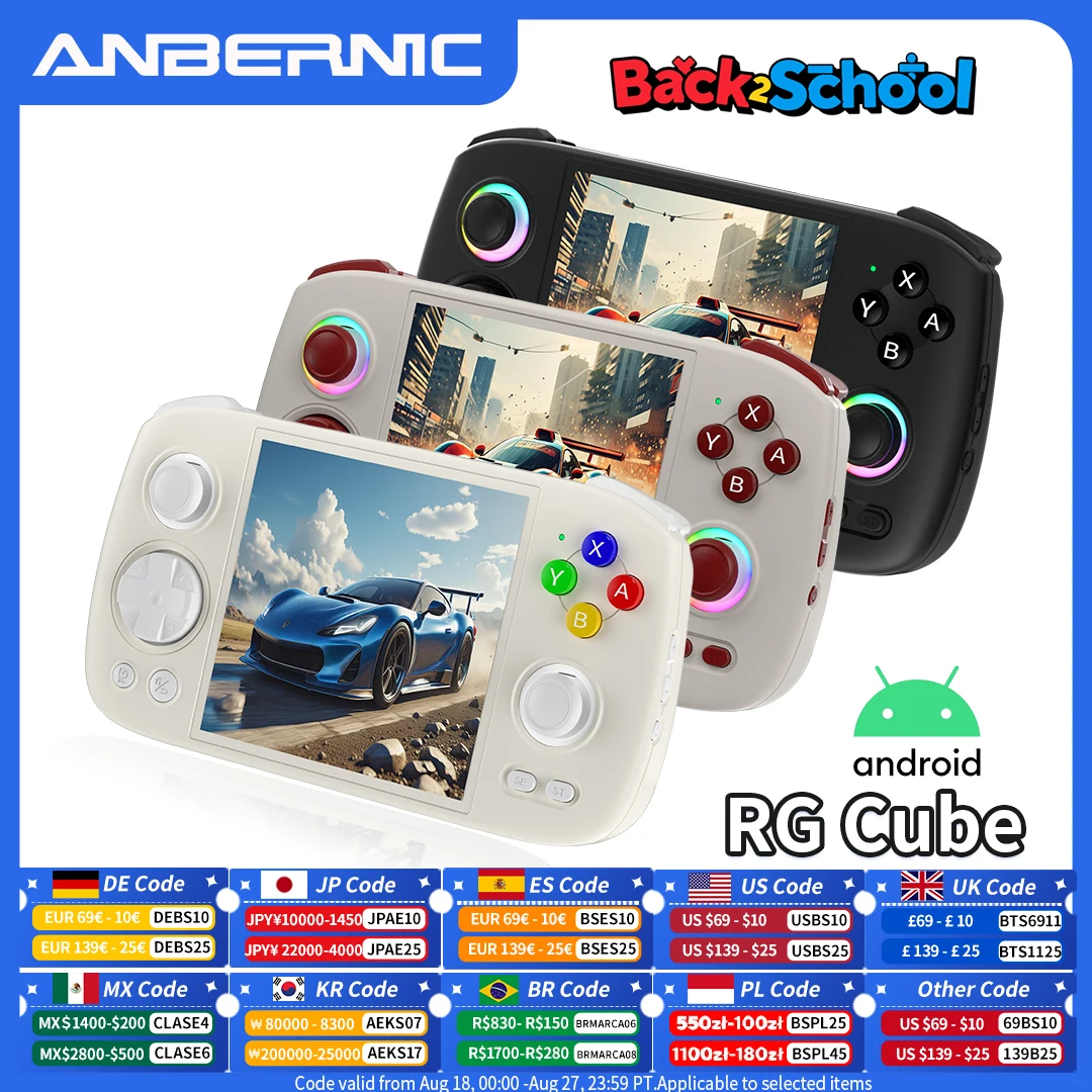 ANBERNIC-وحدة تحكم ألعاب ، RG Cube ، IPS شاشة متعددة اللمس ، t920 ، Android 13 ، عصا التحكم ، وحدات تحكم ألعاب الفيديو المحمولة باليد ، "،