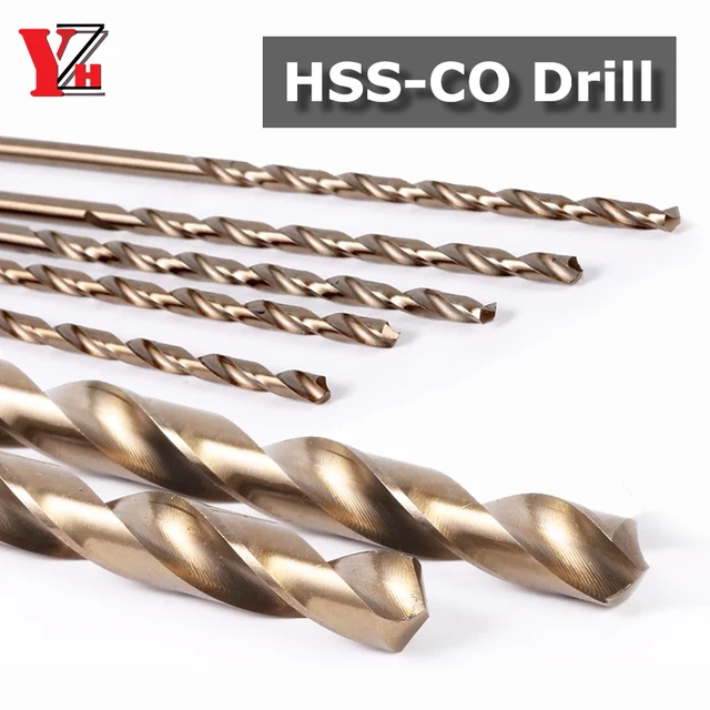 HSS-CO wiertło skrętne kobalt M35 do stali nierdzewnej/stali/żelaza/miedzi/aluminium/drewna/itp. do wiercenia 1mm-20mm 5/10 szt.