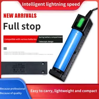 18650 Battery Charger 1/2/4 Slots Dual 18650 Charging 3.7V Rechargeable Lithium Battery USB Charger For 16340 14500 18650 2