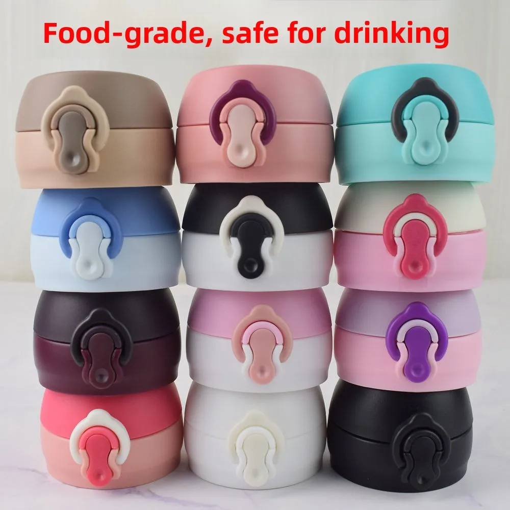 

Universal Insulated Mug Lid Original Spring Loaded Pr off Lid Waterproof Leak Proof Stainl Steel 304 Body Cup Cover