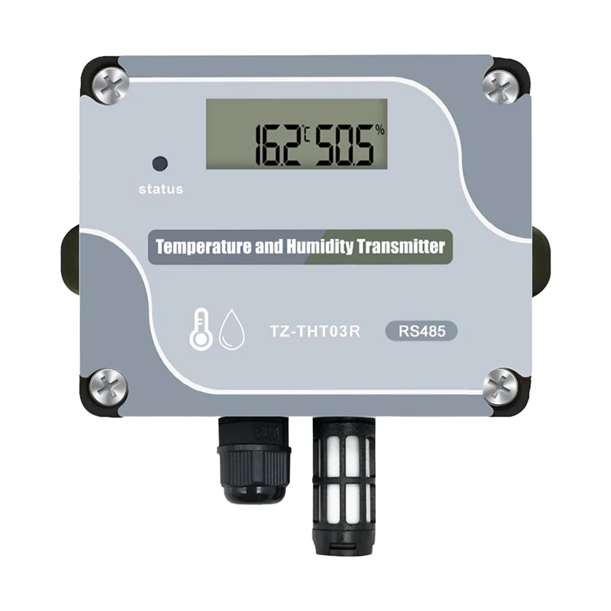ABGIRS485 Temperature Humidity Sensor Modbus RTU Temp Sensor Digital Industrial Temp and Humidity Transmitter Wall Mounted