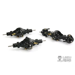 LESU Metal 6X6 Differential Lock Front Rear Axles for 1/14 TAMIYA RC Tractor Truck Hydraulic Dumper Tipper Car Scania Benz MAN