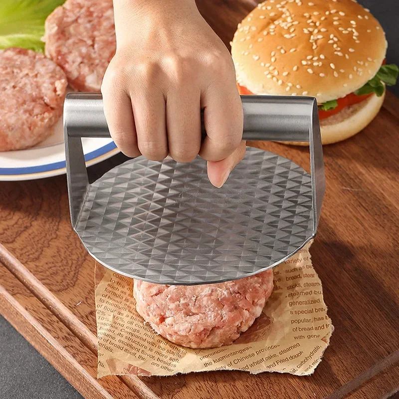 Smash Burger Press Burger Press Patty Maker Stainless Steel Non-Stick Professional Heat-resisting Burger Smasher Griddle