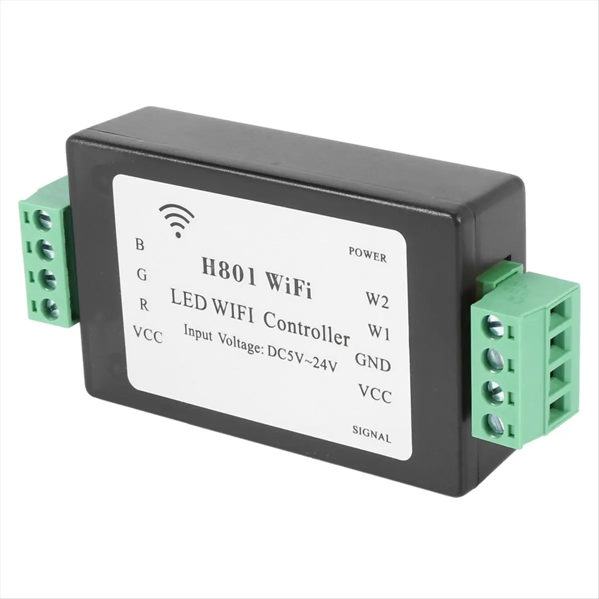 Super Sale H801 RGBW LED WIFI Controller LED RGB Controller DC5-24V Input for 5050 2835 3528 SMD LED Strip Light Tape Ribbon